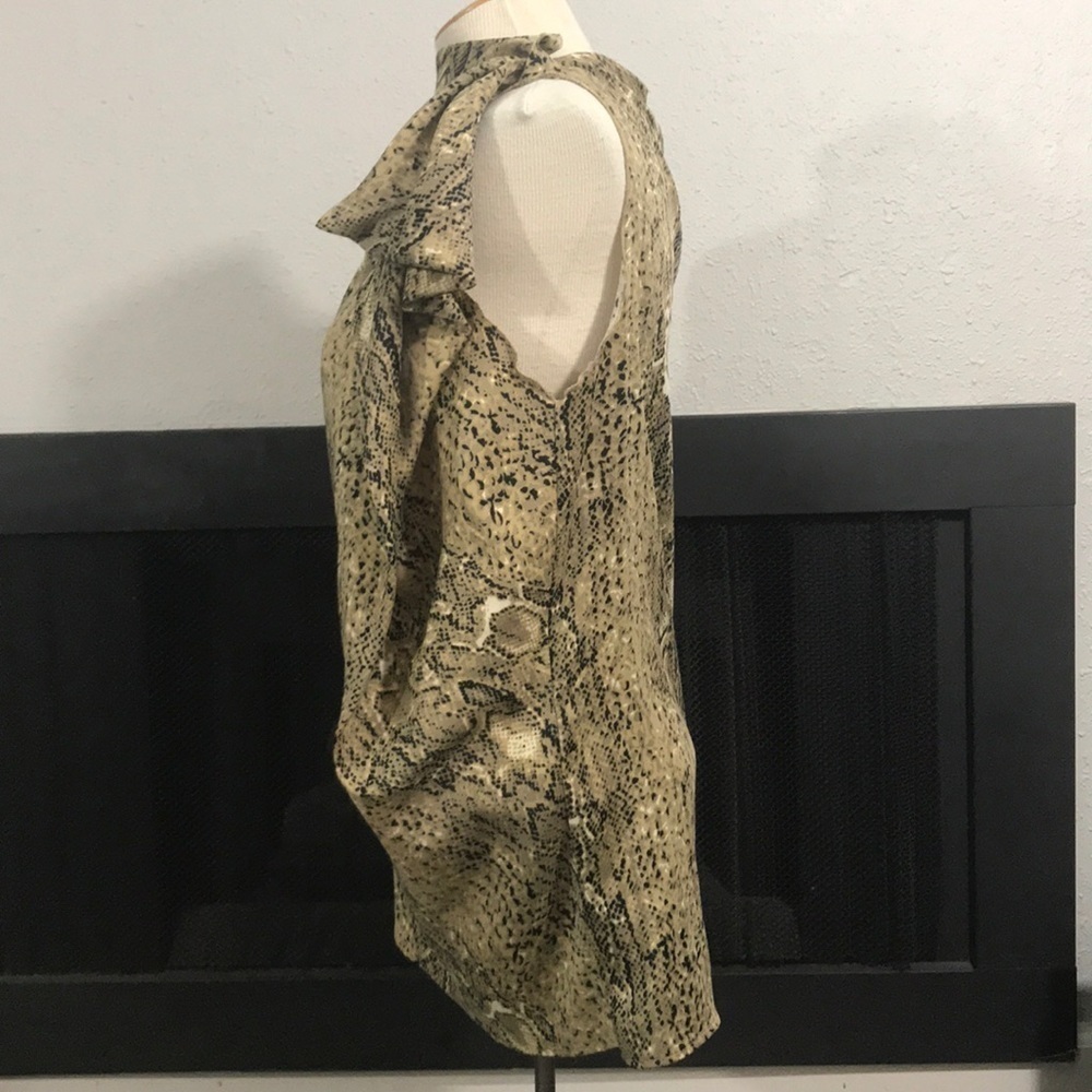 Vince Camuto Python Print Asymmetrical Blouse - image 2